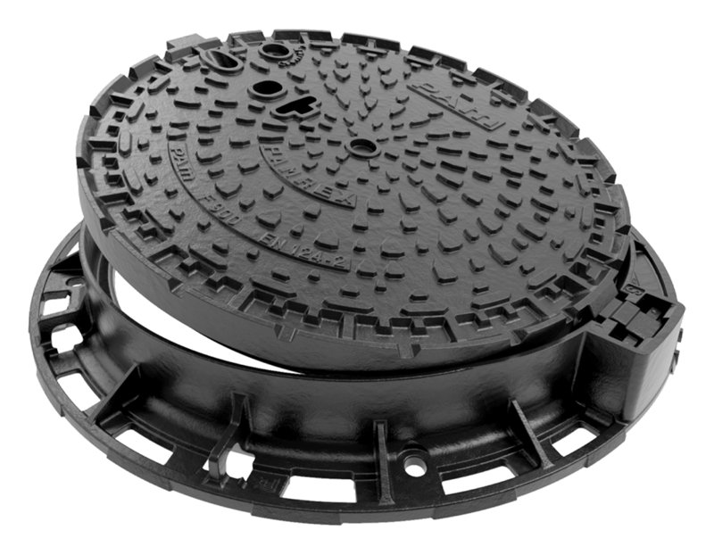 PAMREX 24" Safety F900 ductile iron manhole cover