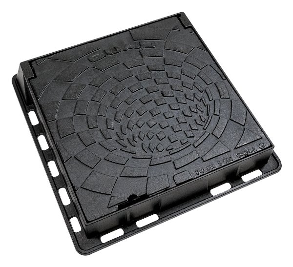 QUAD 12" D400 ductile iron manhole cover