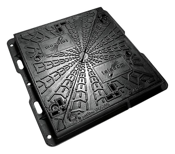 TMAX-i K1C 30x30" D400 ductile iron manhole cover