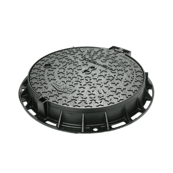 REXESS 24" 88,000 lbs load | Ductile Iron Manhole Cover | Automatic Locking | Ductiline USA